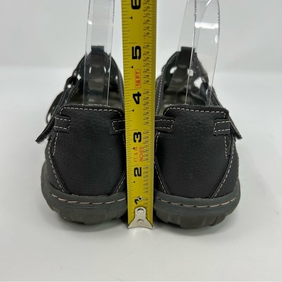 JBU by Jambu Sydney Charcoal Gray Flat T Strap Memory Foam Sandals Size 9 - Picture 8 of 12